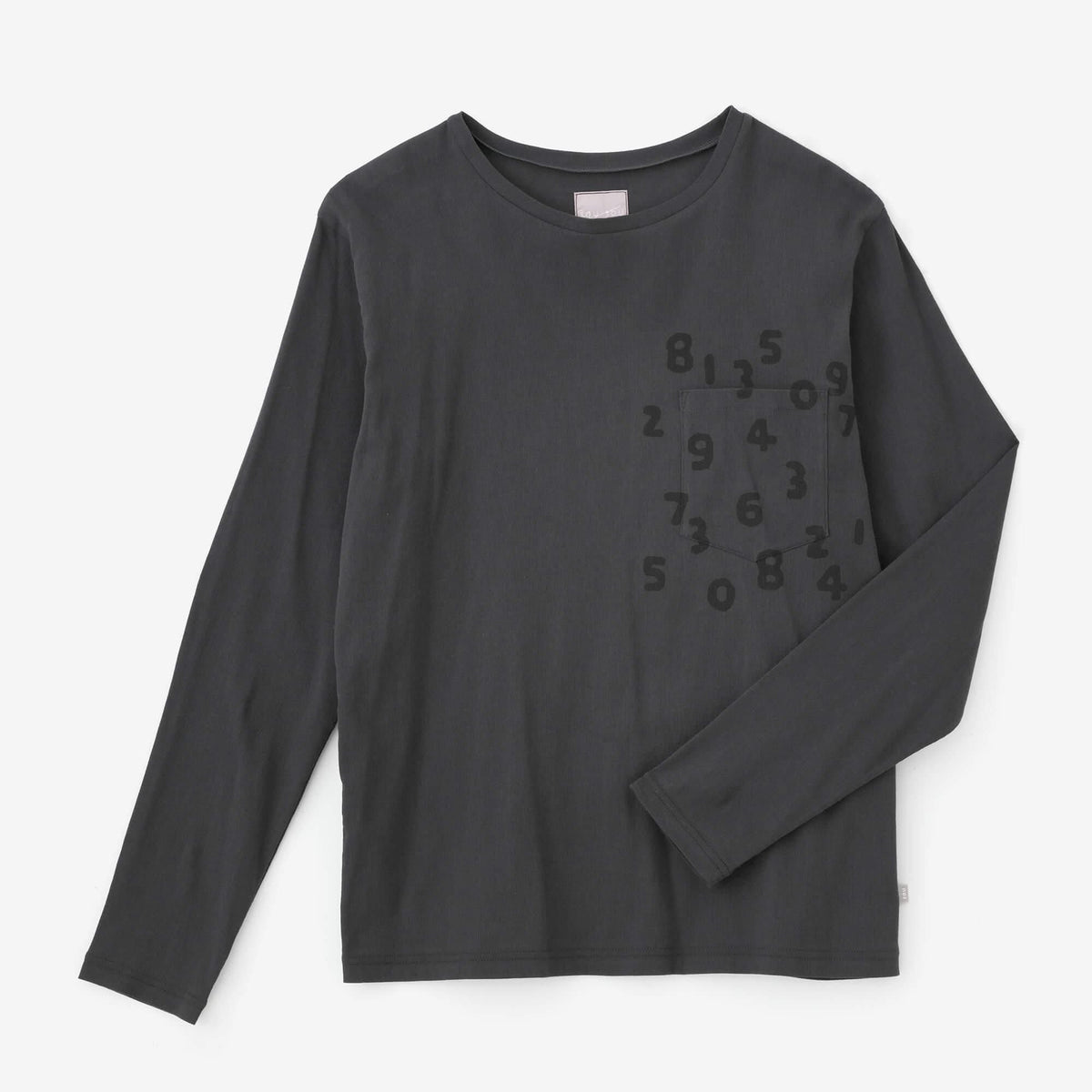 高島縮 長袖ポケットTシャツ