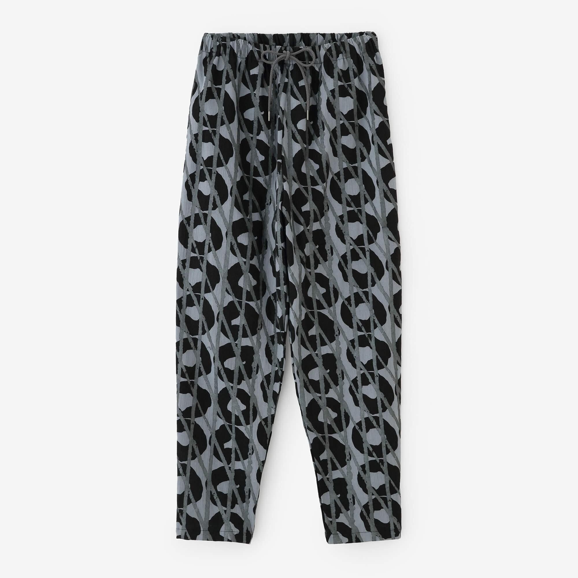 SOUSOU 高島縮　イージーテーパードパンツ 高島縮 イージーテーパードパンツ