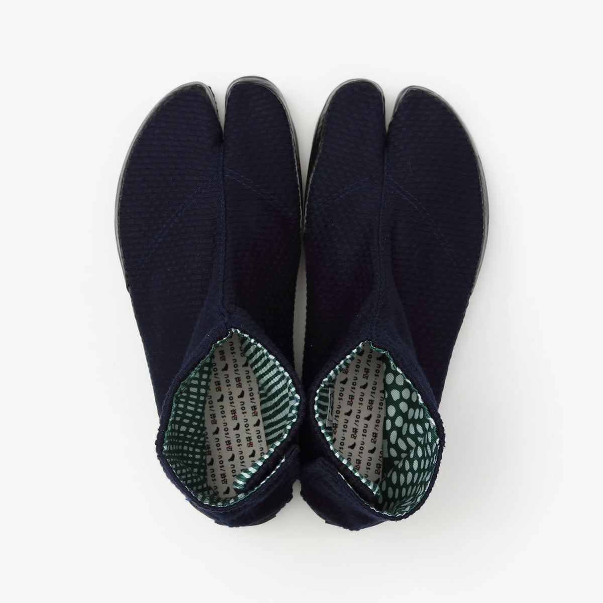 Split Toe Tabi Shoes / Sashiko Indigo