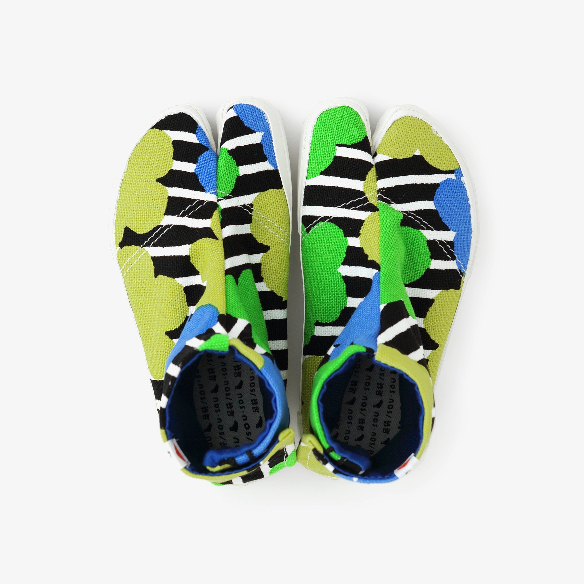 ● Split Toe Tabi Shoes for Kids / Woven Roses 2