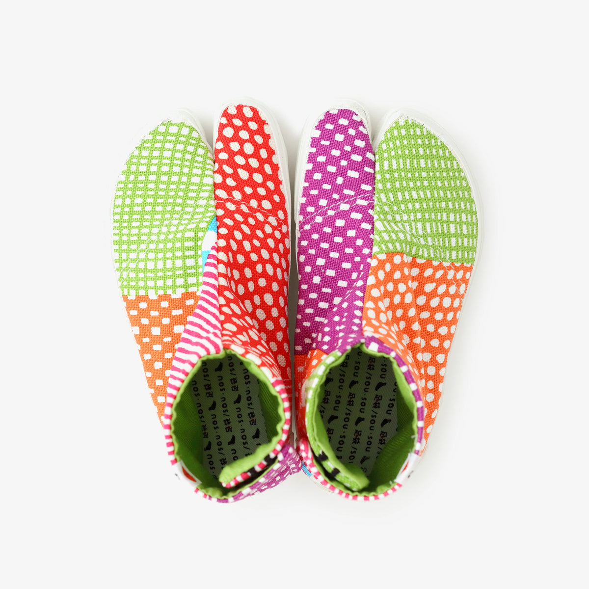 ●Split Toe Tabi Shoes for Kids / Lines and Dots Miyabi 3