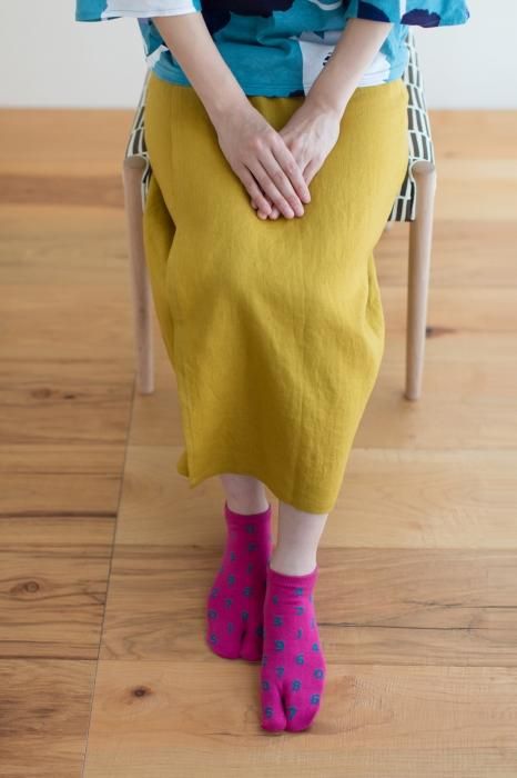 分趾襪(腳踝長度)/SO-SU-U十數 粉紅【男・女性用】