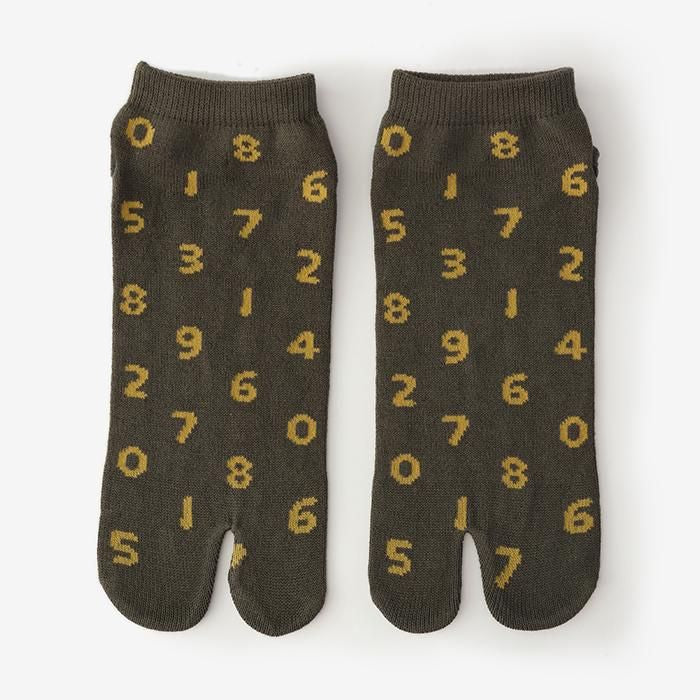 分趾襪(腳踝長度)/SO-SU-U十數 玉露茶色鳥白色 【男・女性用】