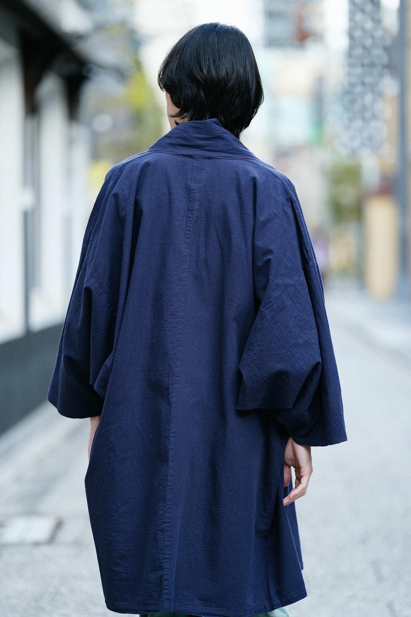 ISE棉花20/20亚麻混合Mojiri袖短衣服单/深海2(Noukon)