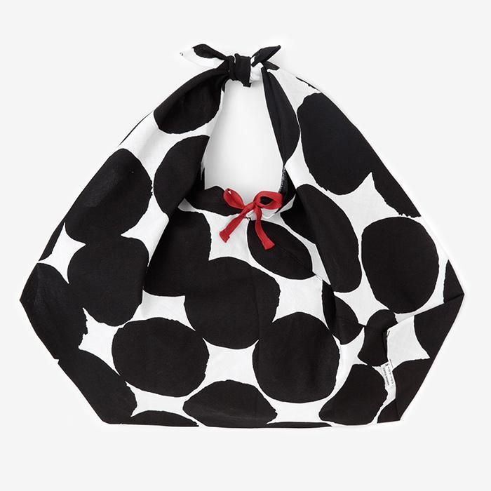 知多木綿 20/20 小巾折 穏(こはばおり おだやか)/おはじき大 濡羽色(ぬればいろ)×つくも