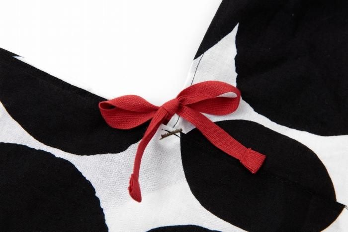 知多木綿 20/20 小巾折 穏(こはばおり おだやか)/おはじき大 濡羽色(ぬればいろ)×つくも