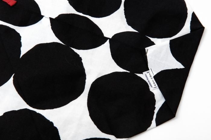 知多木綿 20/20 小巾折 穏(こはばおり おだやか)/おはじき大 濡羽色(ぬればいろ)×つくも