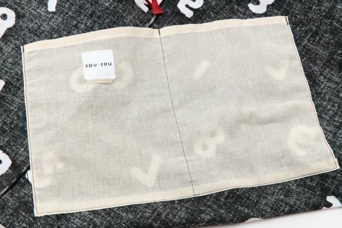 知多木綿 20/20 小巾折 穏(こはばおり おだやか)/SO-SU-U大 濡羽色×つくも