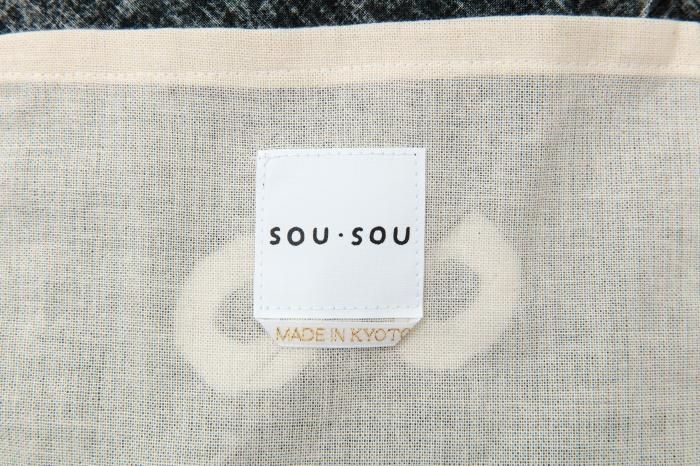 知多木綿 20/20 小巾折 穏(こはばおり おだやか)/SO-SU-U大 濡羽色×つくも