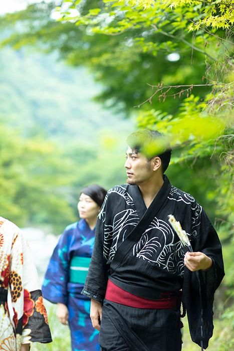 和服紐帶/胭脂紅×黑色