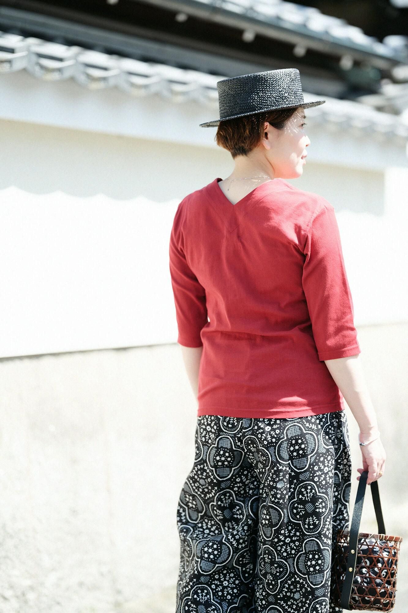 Takashima chiku 40/40未拧紧的项圈,第六长/脂肪(Enjiiro)