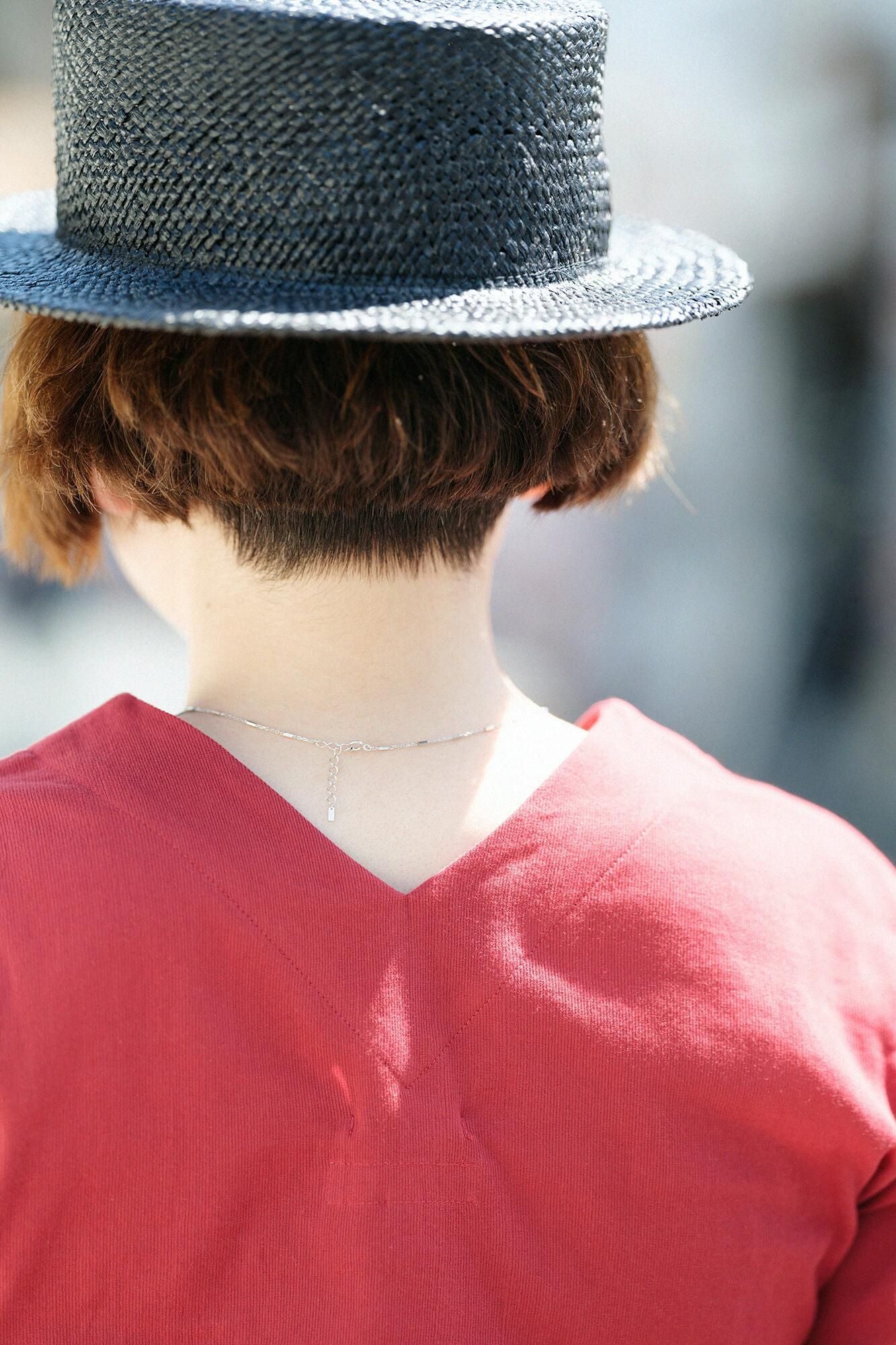 Takashima chiku 40/40未拧紧的项圈,第六长/脂肪(Enjiiro)