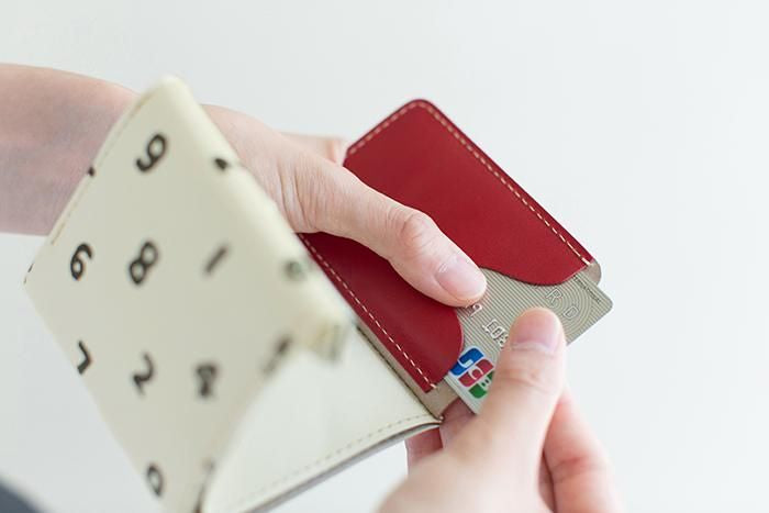 SOU・SOU×QUATRO GATS 手掌錢包/ SO-SU-U十數 白色