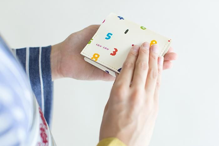 SOU・SOU×QUATRO GATS 手掌錢包 / SO-SU-U十數 彩色