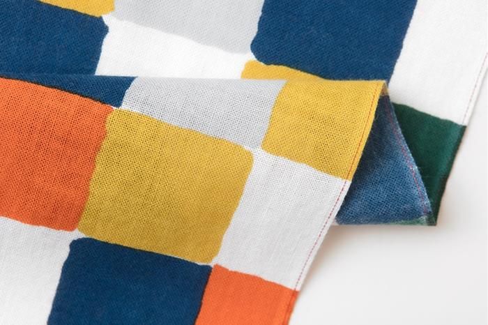 伊勢木綿 textile手ぬぐい/日々(ひび) 朝茶事(あさちゃじ)