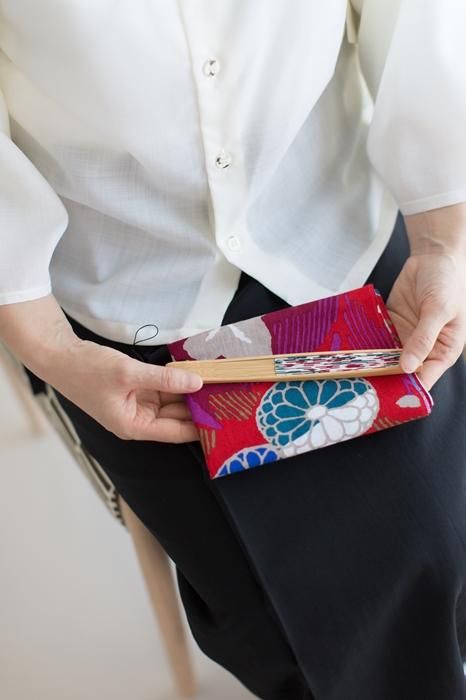 Ise cotton textile tenugui (himetake) / élégant romantique (fuga roman)