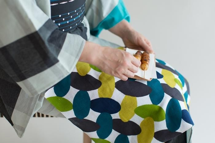 伊勢木綿 textile手ぬぐい(ひめ丈)/組手(くみて)