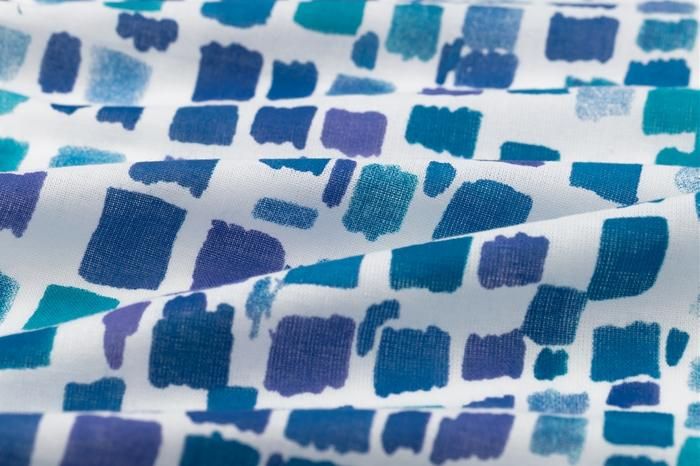 伊勢木綿 textile手ぬぐい(ひめ丈)/絵具皿 水辺色(えのぐざら みずべいろ)