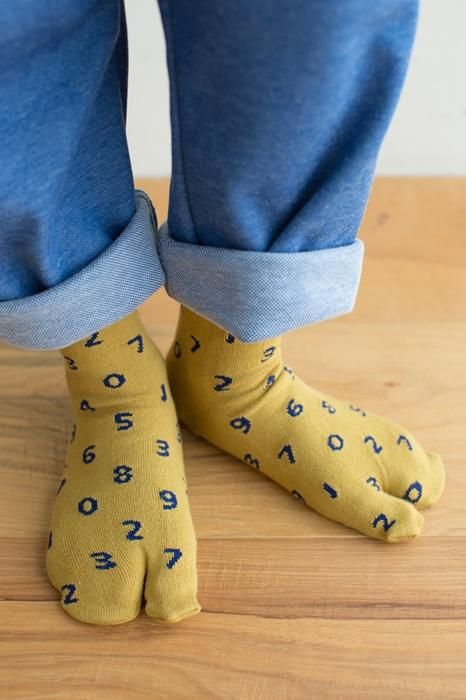 ●Tabi Socks for Kids Mid-calf / SO-SU-U Mustard【S・M・L】