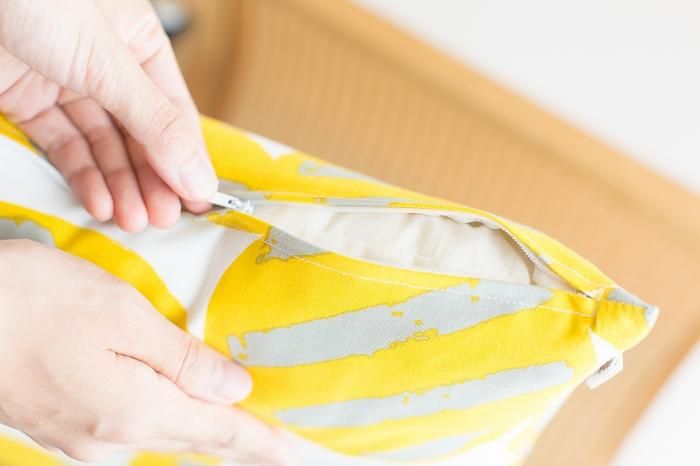 平織り21番手 クッション(座布団)カバー/うらら 嬉々(きき)【※お届けに約3週間】