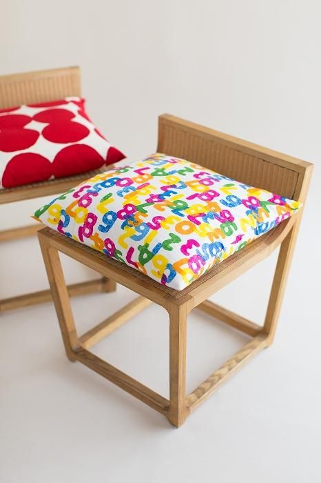 平織り21番手 クッション(座布団)カバー/SO-SU-U とりどり【※お届けに約3週間】