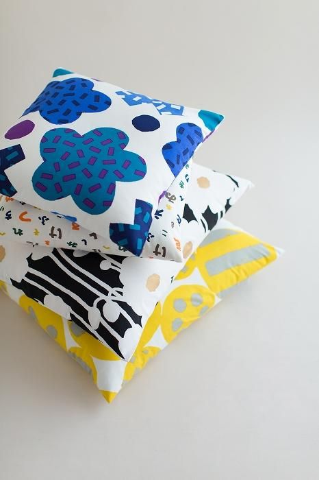 平織り21番手 クッション(座布団)カバー/金平糖(こんぺいとう)【※お届けに約3週間】