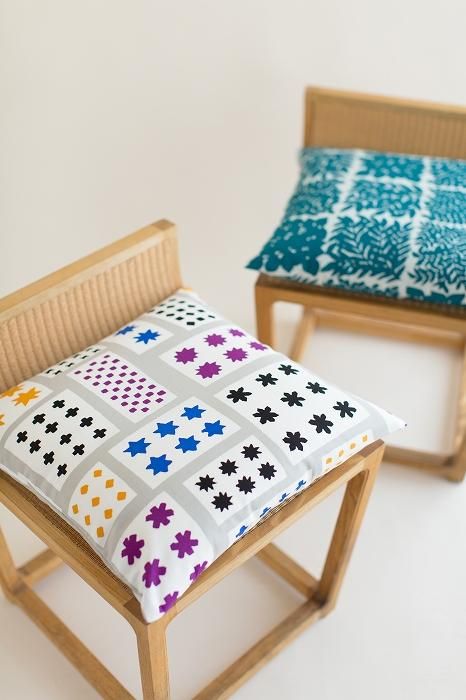 平織り21番手 クッション(座布団)カバー/大雪(たいせつ)【※お届けに約3週間】