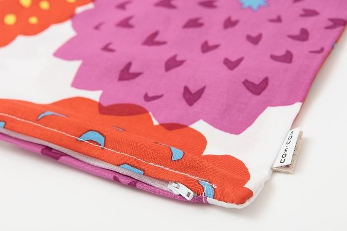 平織り21番手 クッション(座布団)カバー/天竺牡丹(てんじくぼたん)【※お届けに約3週間】