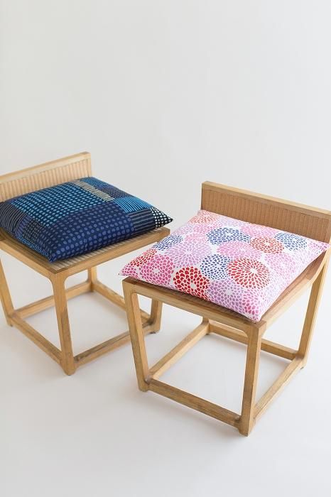 평범한 직조 21 위 쿠션 (방석)씌우다/국화 흰색【※도착까지 약 3주소요】