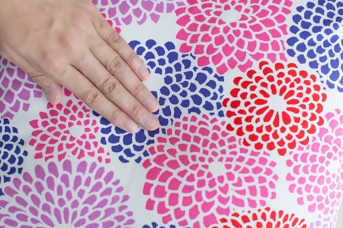 평범한 직조 21 위 쿠션 (방석)씌우다/국화 흰색【※도착까지 약 3주소요】