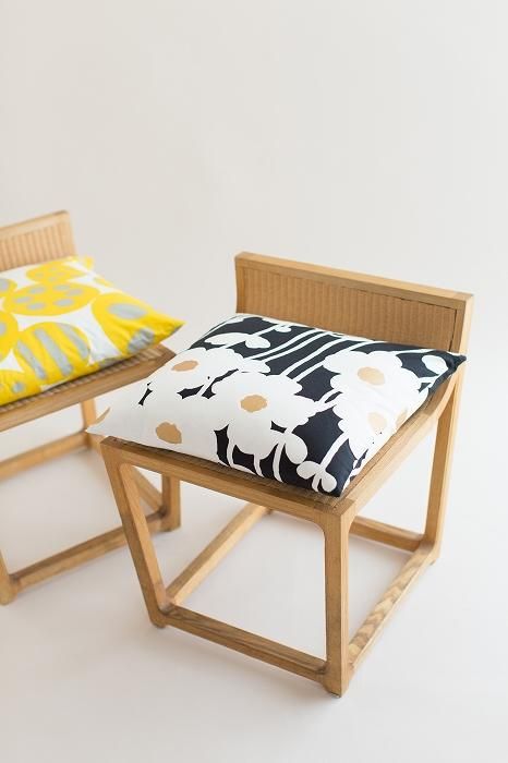 平織り21番手 クッション(座布団)カバー/ひなたぼっこ【※お届けに約3週間】