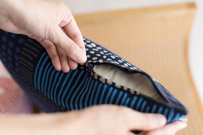 平織り21番手 クッション(座布団)カバー/畑 大(はたけ だい)【※お届けに約3週間】