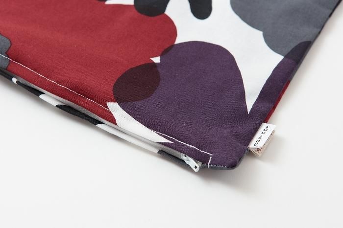 平織り21番手 クッション(座布団)カバー/おおらかとりどり 風花(かざはな)【※お届けに約3週間】