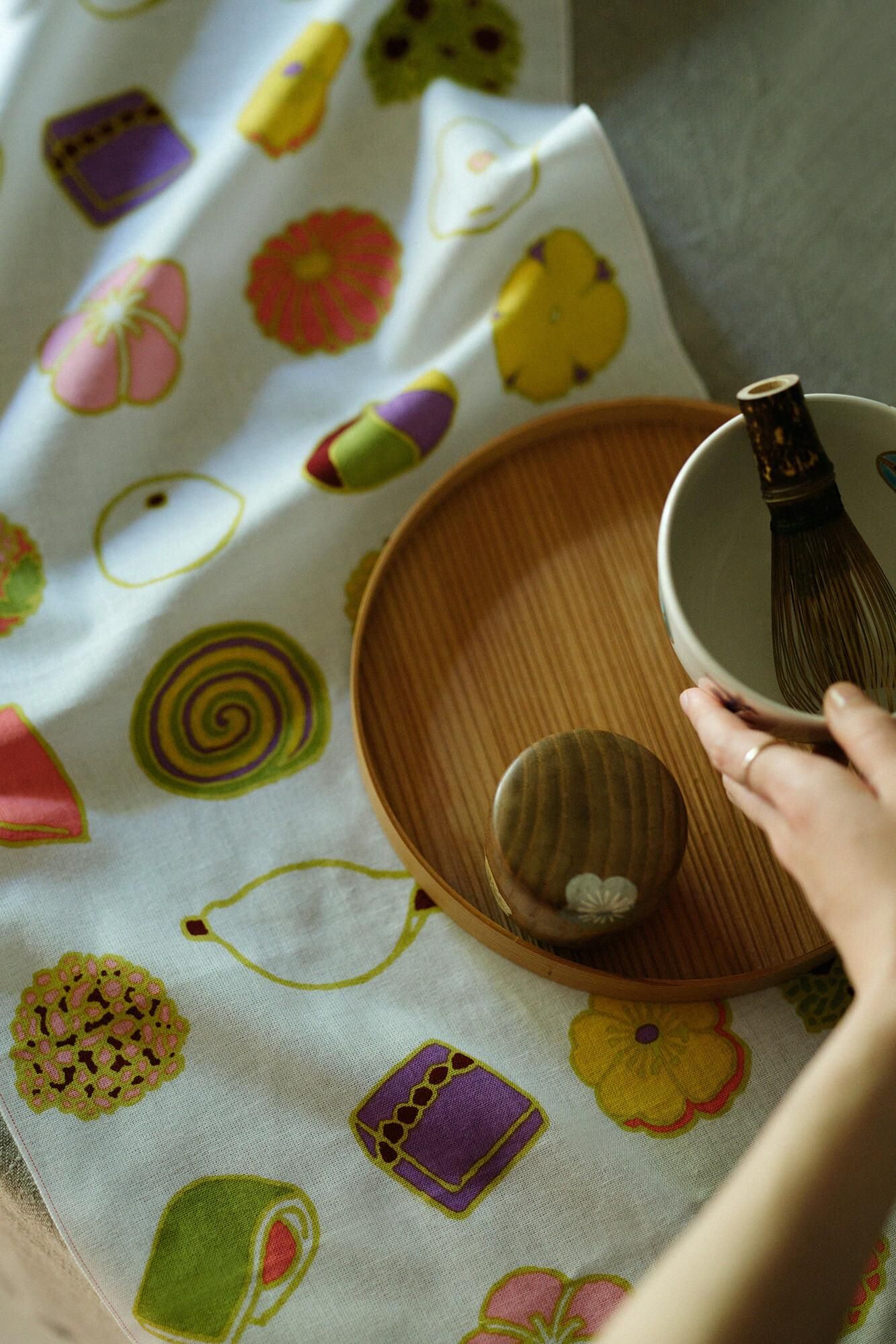Ise Momen Textil-Tenugui/japanische Süßigkeiten (Wagashi)