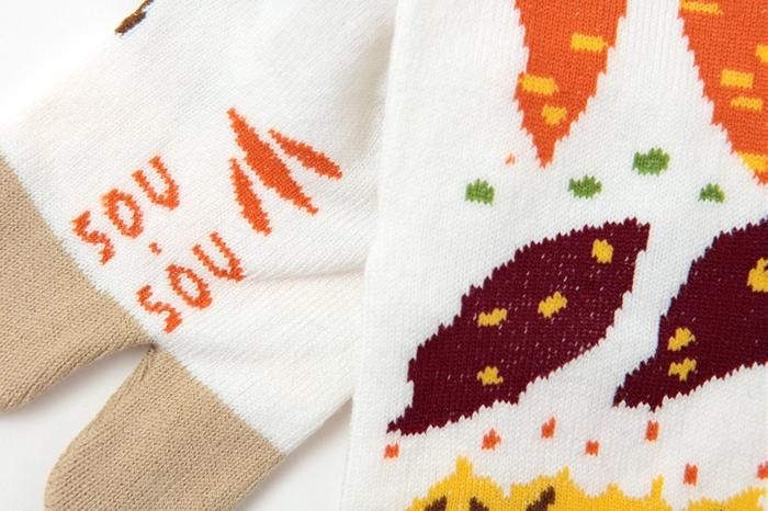 ●兒童分趾襪 普通長度/根菜類【小・中・大】