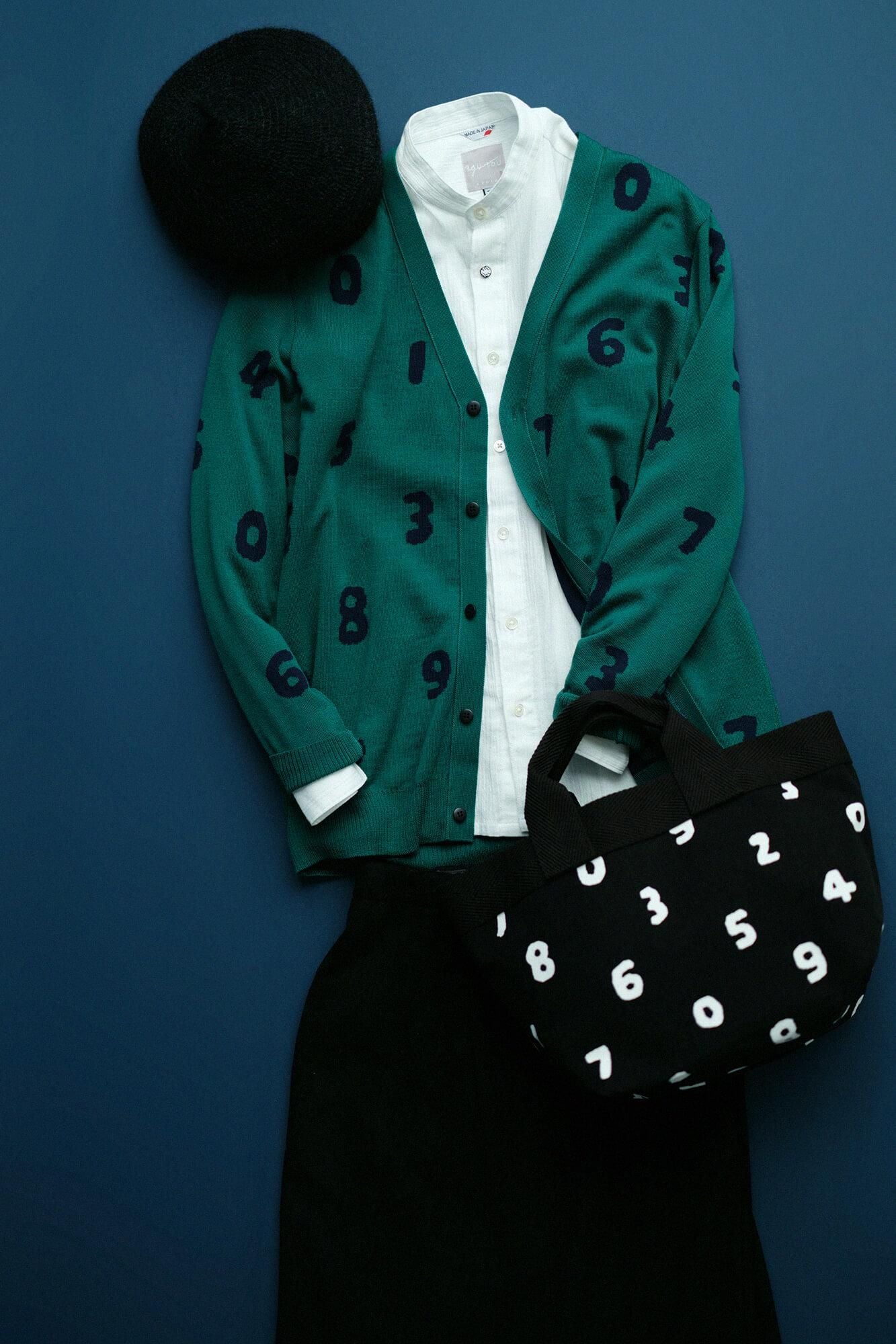 馬海毛_擬寶珠 貝蕾帽/黑色