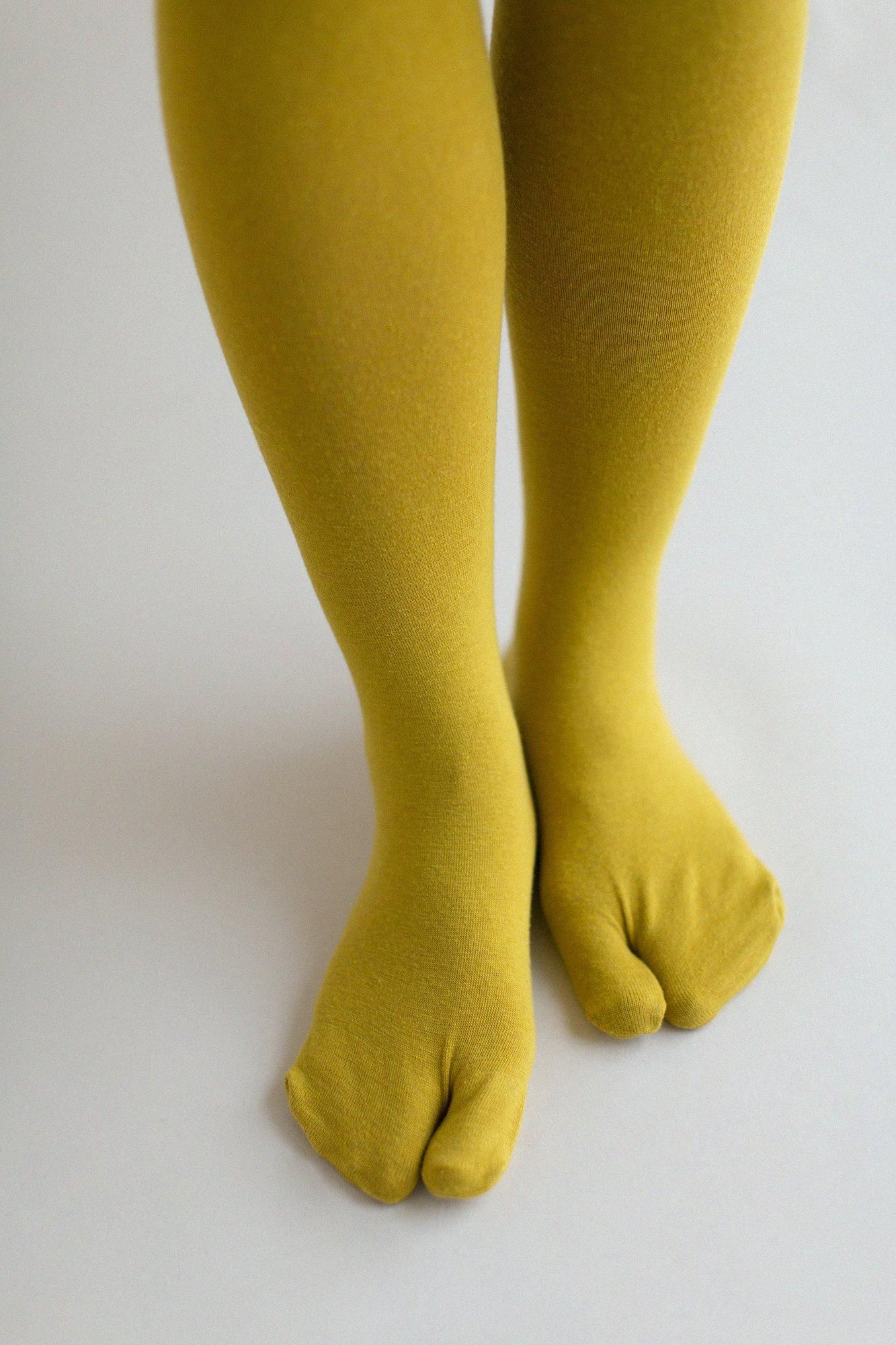 Tabi Tights/Mustard