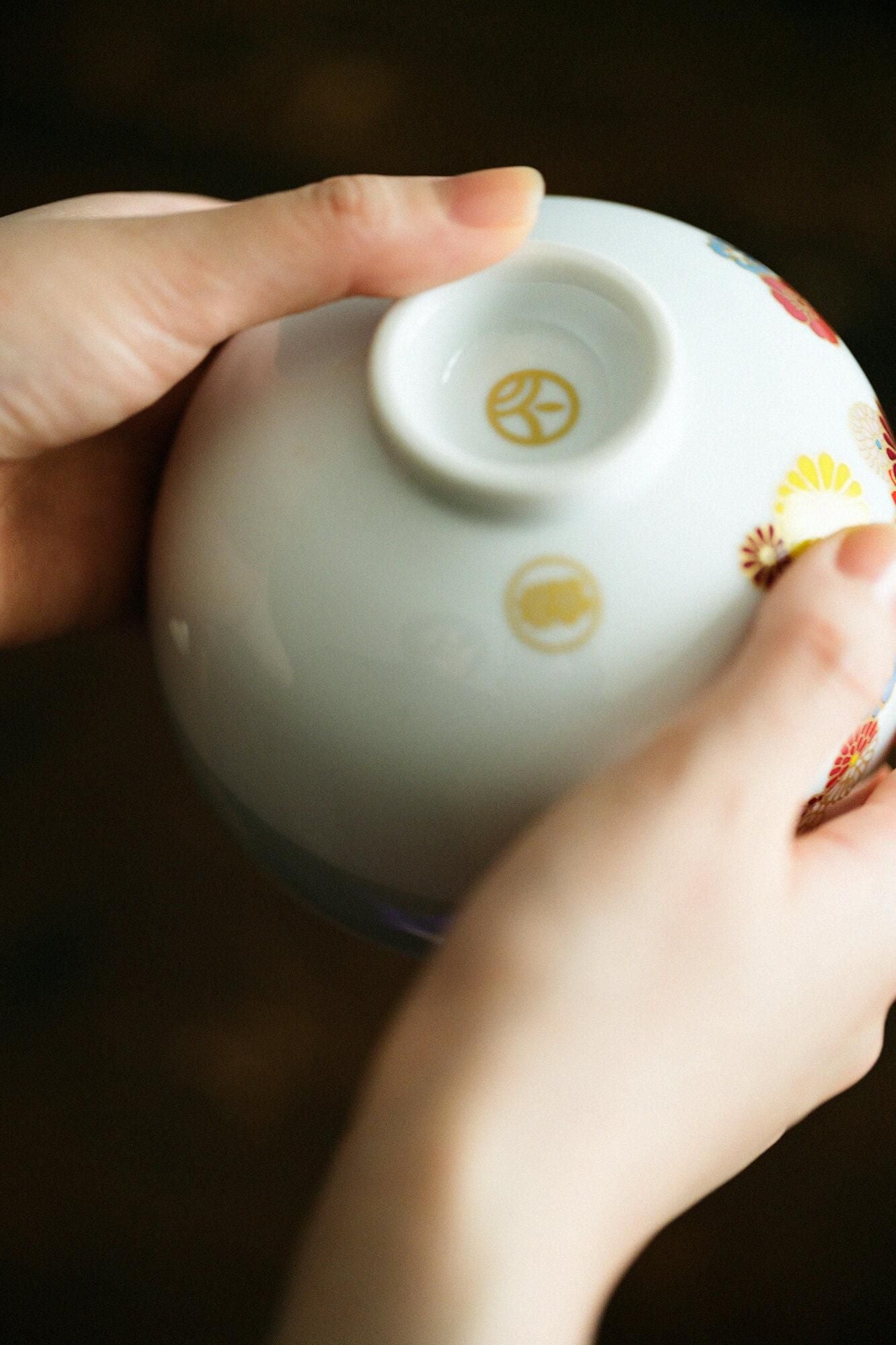 Uji Matcha and Ippuku Bowl Set / Gold Damask