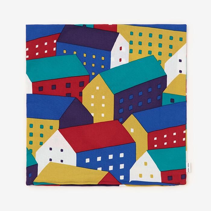 平織り21番手 クッション(座布団)カバー/北の国 多彩(たさい)【※お届けに約3週間】