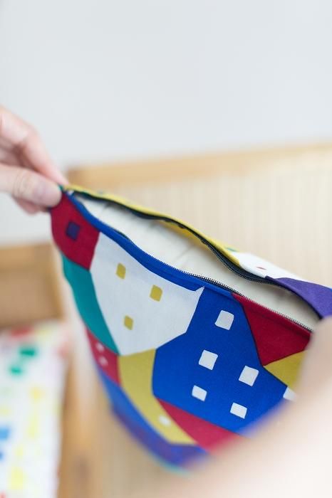 平織り21番手 クッション(座布団)カバー/北の国 多彩(たさい)【※お届けに約3週間】