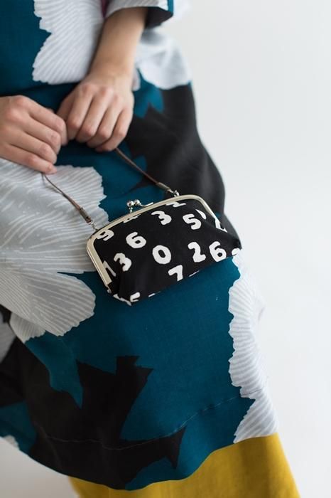 No.12 Soft Canvas Soft Gamaguchi Clasp Purse(Double Layer)/ SO-SU-U Kon