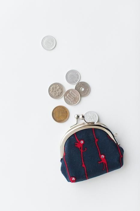 12호 캔버스 난가마구치 가방 (작은)/원숭이