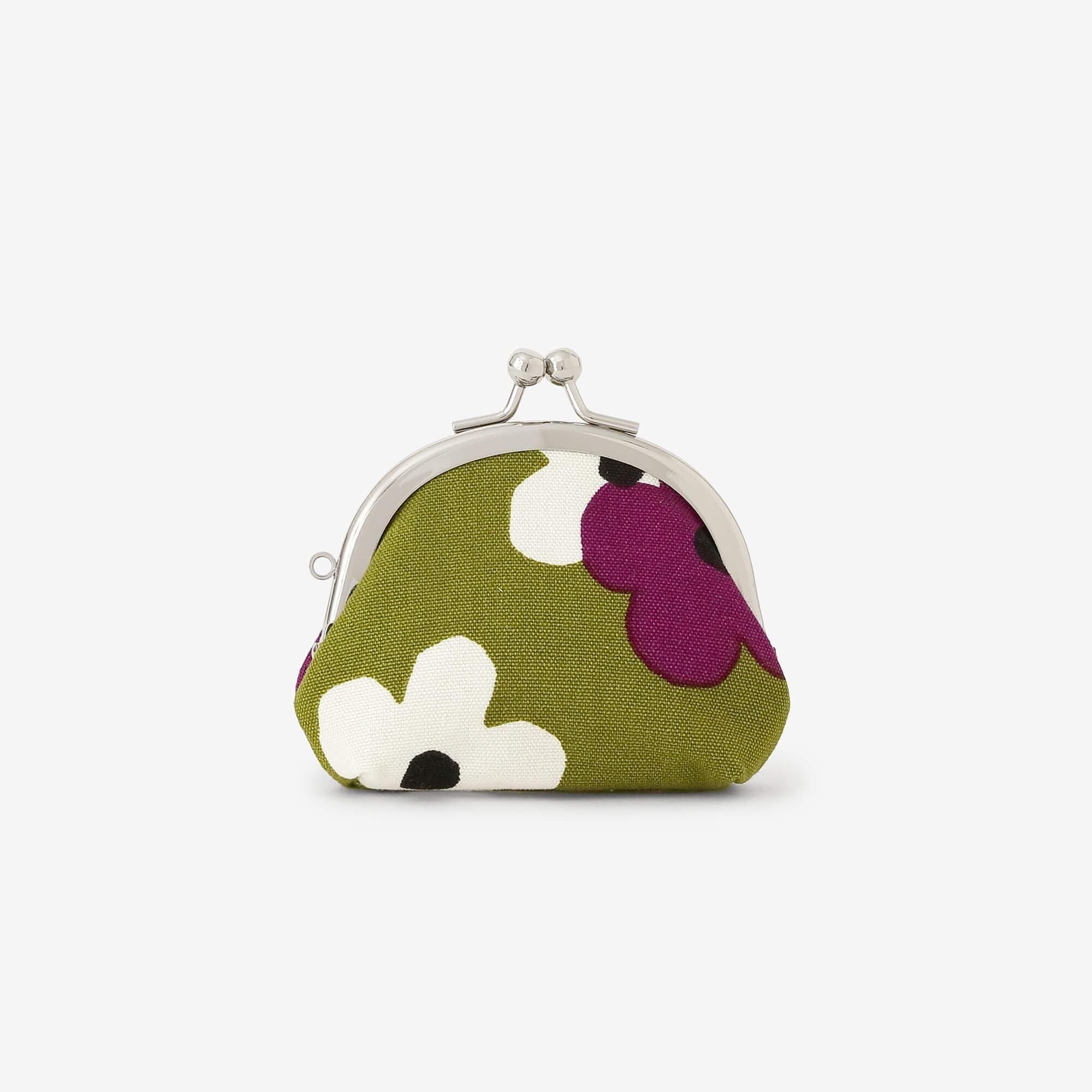 12號軟帆布口金包(小)/疊花 小 萌黄