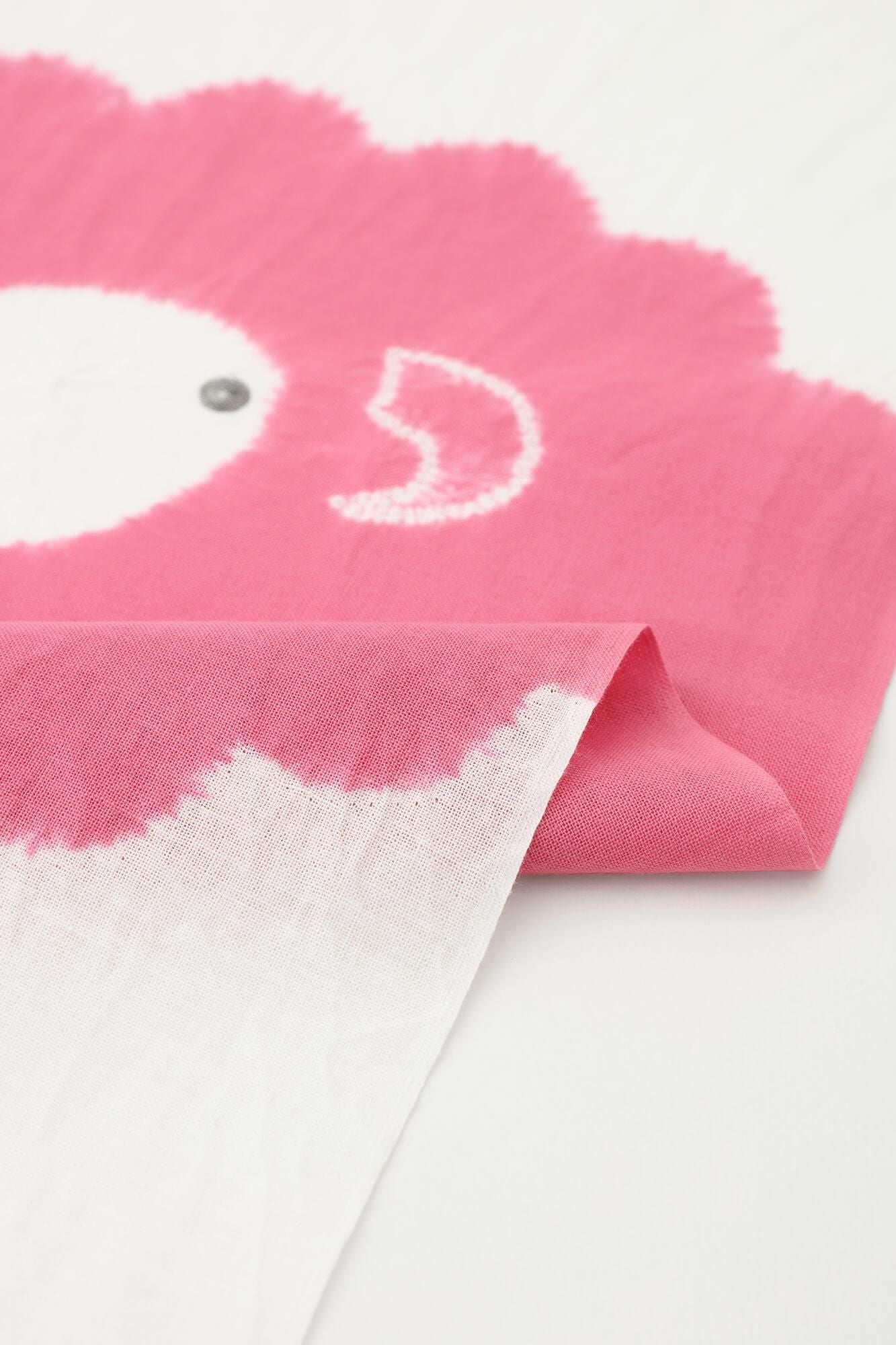 SOU・SOU×有松鳴海絞手巾/山雅商店謹製 蓬鬆的綿羊 粉紅色