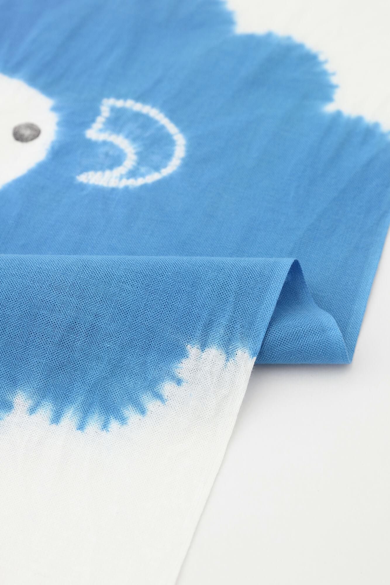 SOU・SOU×有松鳴海絞手巾/ 山雅商店謹製 蓬鬆的綿羊 粉藍色