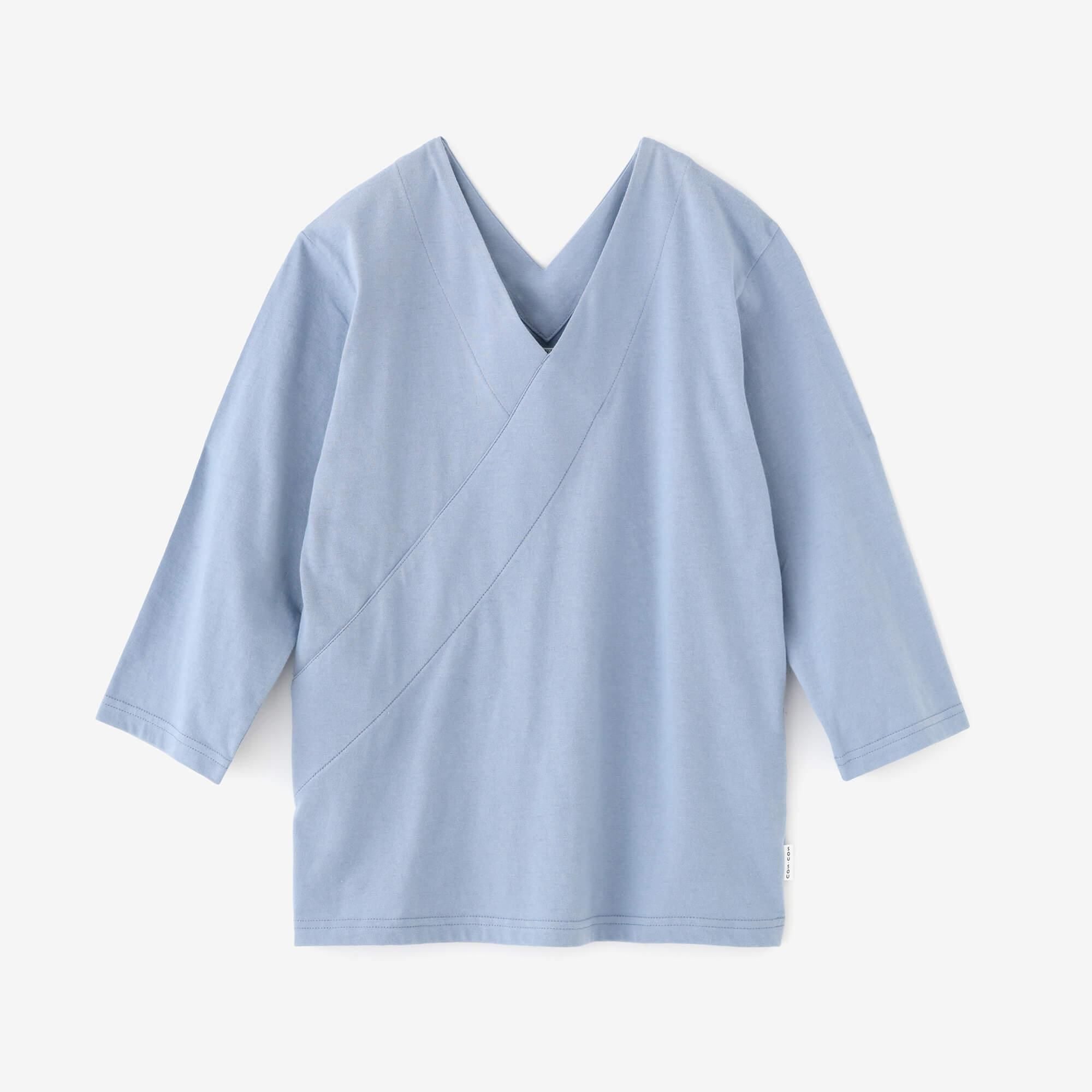 Jiban ohne Kragen, 3/4 Länge/Hellblaue Maus (Mizuiro Nezu)