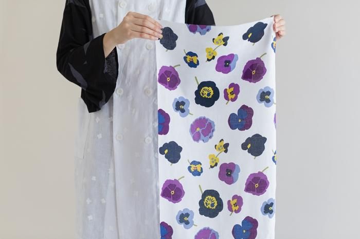 Isemomen Cotton Textile Handkerchief / Violet Collection