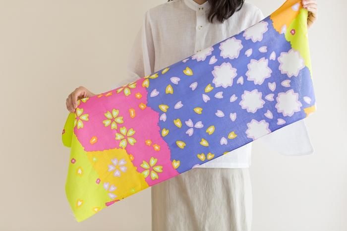 伊勢木綿 textile手ぬぐい/さくらさくら