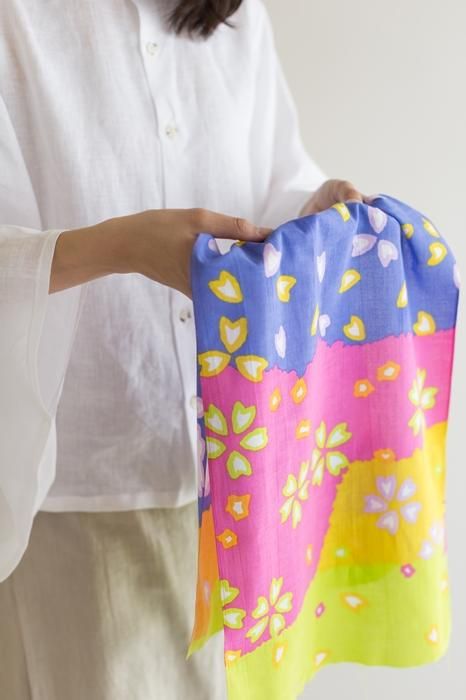 伊勢木綿 textile手ぬぐい/さくらさくら