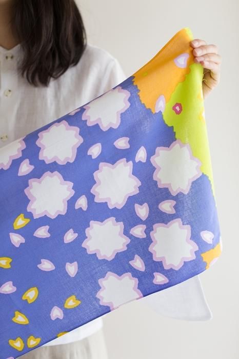 伊勢木綿 textile手ぬぐい/さくらさくら